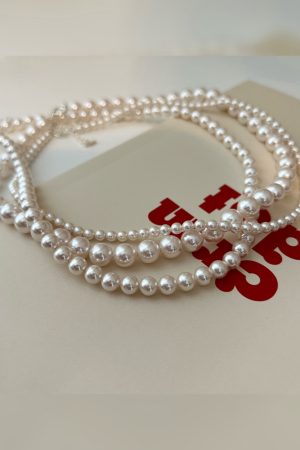 Women's Pearl Necklace - Light Luxury High-End Pure Silver Collarbone Chain - Korean Style Accessories for 2025