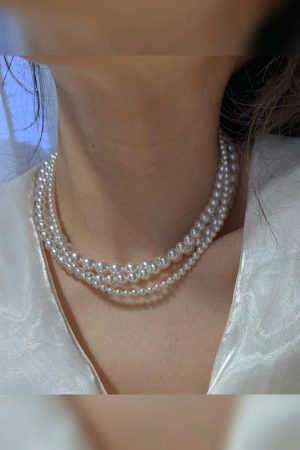 Women's Pearl Necklace - Light Luxury High-End Pure Silver Collarbone Chain - Korean Style Accessories for 2025