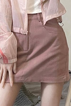 Women's Pudding Bear JK Sun Protection Jacket, Lightweight & Breathable, Pink & White, Cute Summer Style for Outdoor Wear