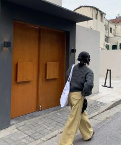 Women's Pumpkin Knitted Sweater - Coarse Texture, Comfortable Round Neck, Trendy Instagram Style