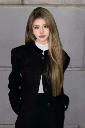 Women's Pumpkin Short Woolen Coat - Fragrant Style, Autumn/Winter Fashion, Loose Fit for Elegant Heiress Look