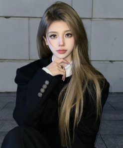 Women's Pumpkin Short Woolen Coat - Fragrant Style, Autumn/Winter Fashion, Loose Fit for Elegant Heiress Look