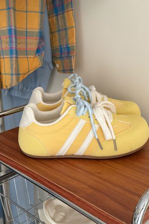 Women's Retro Color Block Casual Sports Shoes - Soft Sole Ugly Cute Style for 2025