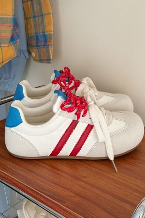 Women's Retro Color Block Casual Sports Shoes - Soft Sole Ugly Cute Style for 2025