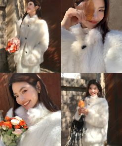 Women's Short Loose Faux Fur Coat - Elegant Plush Jacket for Winter, High-End Quality, Warm & Stylish Outerwear