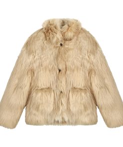 Women's Short Loose Faux Fur Coat - Elegant Plush Jacket for Winter, High-End Quality, Warm & Stylish Outerwear