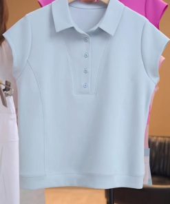 Women's Short Sleeve Polo Shirt - 2025 Summer Casual Versatile Top for Effortless Style