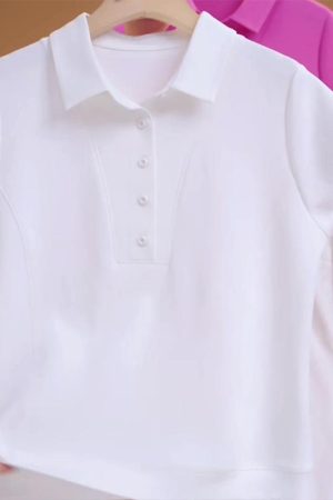 Women's Short Sleeve Polo Shirt - 2025 Summer Casual Versatile Top for Effortless Style