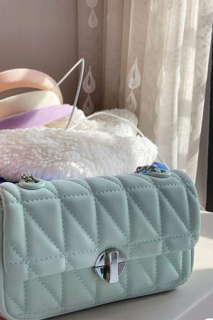 Women's Single-Shoulder Chain Crossbody Bag - 2025 High-End Diamond Quilted Casual Underarm Bag for Commuting