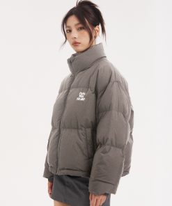 Women's Slim Fit Casual Puffer Jacket - Short Winter Down Coat, Thick and Warm for Outdoor Wear