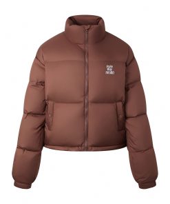 Women's Slim Fit Casual Puffer Jacket - Short Winter Down Coat, Thick and Warm for Outdoor Wear