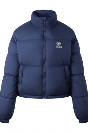 Women's Slim Fit Casual Puffer Jacket - Short Winter Down Coat, Thick and Warm for Outdoor Wear