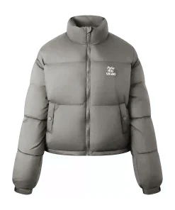 Women's Slim Fit Casual Puffer Jacket - Short Winter Down Coat, Thick and Warm for Outdoor Wear