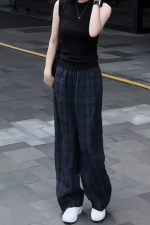 Women's Slim-Fit Lapel Top and Wide-Leg Pants Two-Piece Set - 2025 Summer Korean Style Outfit for Effortless Chic