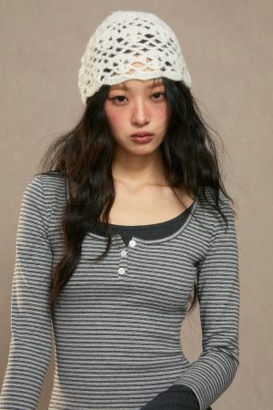 Women's Slim-Fit Long Sleeve T-Shirt, Faux Two-Piece Design, Autumn Winter 2025 Trend, Casual Chic Top