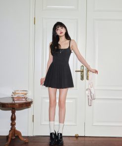 Women's Slimming Two-Piece Suit Strap Dress Set - Elegant, Chic Style for Any Occasion