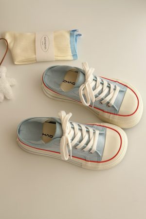 Women's Slip-On Canvas Shoes with Thick Sole - Round Toe, Summer 2025 Style, Comfy Lazy Fashion Footwear