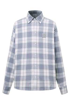 Women's Smiley Face Plaid Shirt - Long Sleeve Cotton Jacket - American Vintage Style - 2025 Trendy Fashion