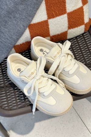 Women's Soft Bottom Versatile Sneakers - 2025 Spring Training Shoes, Trendy Little White Sneakers for Casual Style