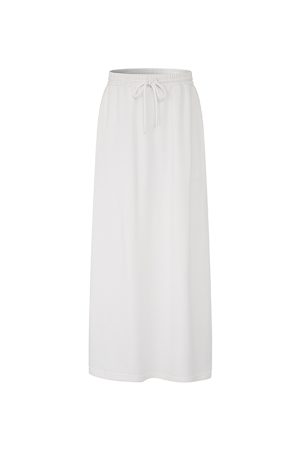 Women's Spring Low-Waist Straight Slim Casual Sports Long Skirt - Solid Color Versatile Trendy Skirt for Everyday Style