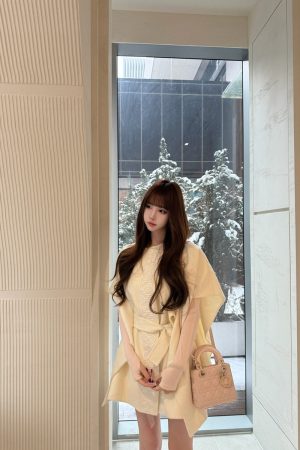 Women's Spring Summer Knitted Shawl Coat - Loose Cape Design, Niche Style, Perfect for 90s and Y2K Fashion Trends