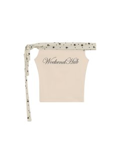 Women's Summer 2025 Off-Shoulder Star Patchwork One-Shoulder Top, Short Sleeves, Trendy Summer Fashion