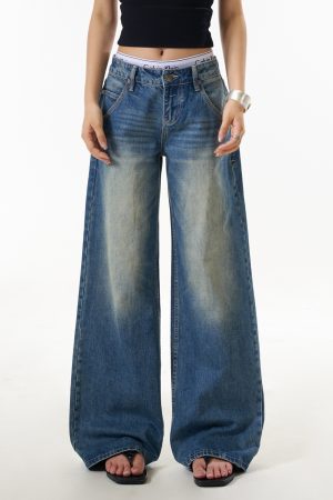 Women's Summer American Vintage Wide Leg Loose Straight Leg Pants - Versatile Slimming Trousers for Casual and Chic Outfits