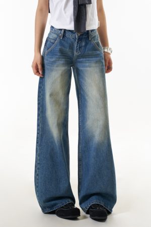 Women's Summer American Vintage Wide Leg Loose Straight Leg Pants - Versatile Slimming Trousers for Casual and Chic Outfits