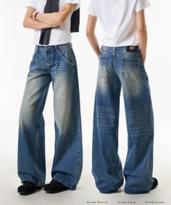 Women's Summer American Vintage Wide Leg Loose Straight Leg Pants - Versatile Slimming Trousers for Casual and Chic Outfits