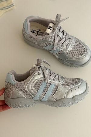 Women's Summer Hiking Shoes - Breathable Thick-Soled Non-Slip Casual Sports Footwear for Outdoor Adventures