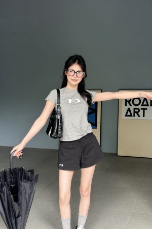 Women's Summer Sports Shorts with Built-in Lining - Casual Versatile Slim-Fit Wide-Leg Design for Active Lifestyle