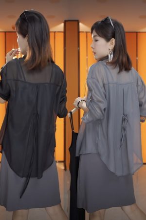 Women's Summer Tencel Sun Protection Shirt - Lightweight Chiffon Top Jacket, Niche Design for 2025, Perfect for Warm Weather