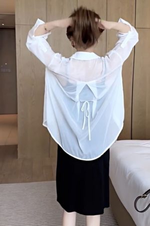 Women's Summer Tencel Sun Protection Shirt - Lightweight Chiffon Top Jacket, Niche Design for 2025, Perfect for Warm Weather