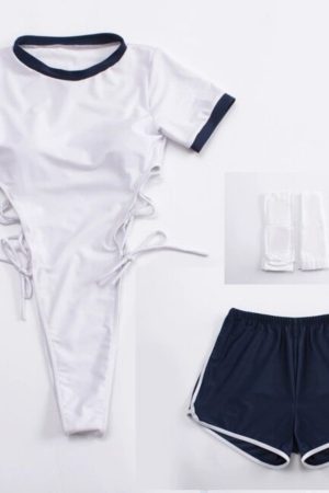 Women's Summer Three-Piece Conservative Swimwear Set, Slimming Split Swimsuit with Boyshorts for Hot Springs and Vacation