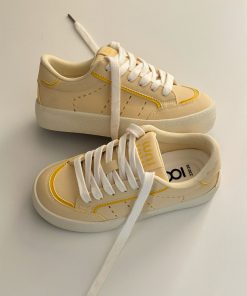 Women's Thick-Soled Sneakers 2025 Spring Casual Sports Shoes for Training - Versatile Y2K Style Footwear