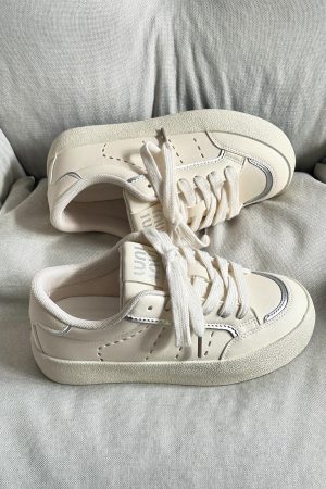 Women's Thick-Soled Sneakers 2025 Spring Casual Sports Shoes for Training - Versatile Y2K Style Footwear