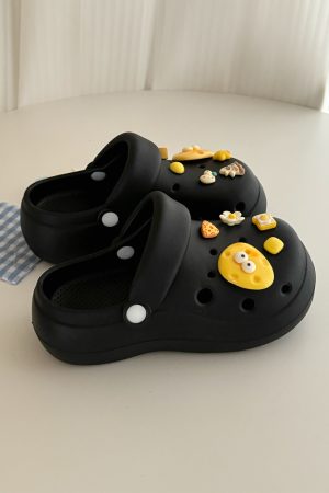 Women's Thick-Soled Two-in-One Half Slippers with Integrated Holes - Summer 2025 Outdoor Fashion Footwear