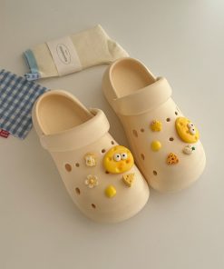 Women's Thick-Soled Two-in-One Half Slippers with Integrated Holes - Summer 2025 Outdoor Fashion Footwear