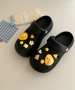 Women's Thick-Soled Two-in-One Half Slippers with Integrated Holes - Summer 2025 Outdoor Fashion Footwear