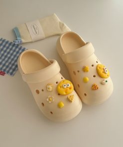 Women's Thick-Soled Two-in-One Half Slippers with Integrated Holes - Summer 2025 Outdoor Fashion Footwear