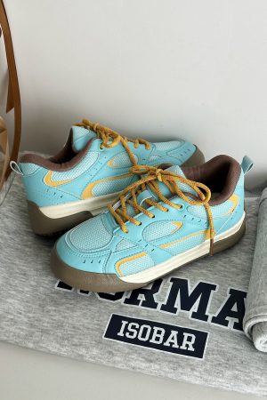 Women's Thick-Soled White Mesh Sneakers - Versatile American Style for Spring 2025 - Casual Y2K Student Footwear