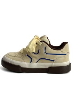 Women's Thick-Soled White Sneakers - Versatile American-style Casual Sports Shoes for Spring 2025, Perfect for Skate and Everyday Wear