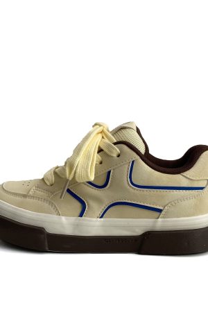 Women's Thick-Soled White Sneakers - Versatile American-style Casual Sports Shoes for Spring 2025, Perfect for Skate and Everyday Wear