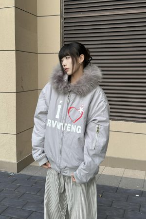 Women's Thickened Fur Collar Hooded Coat, Trendy American Style Cotton Jacket, Winter Fashion, Couples' Outerwear