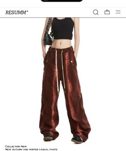 Women's Tie-Dye Cargo Pants - Trendy Hip-Hop Wide-Leg Straight Design for American High Street & Jazz Dance Styles