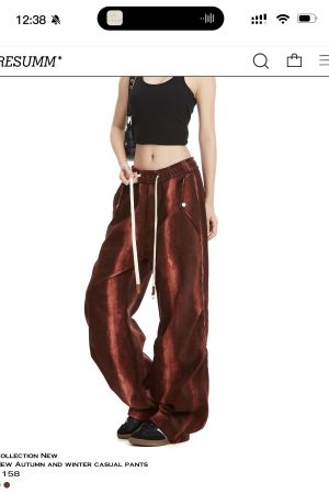 Women's Tie-Dye Cargo Pants - Trendy Hip-Hop Wide-Leg Straight Design for American High Street & Jazz Dance Styles