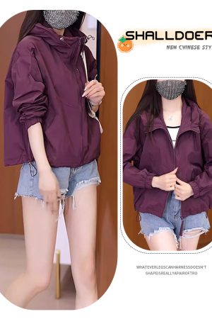 Women's UV Protection Jacket - Summer 2025 Lightweight Breathable Ice Silk Sun Protection Coat for Outdoor Activities