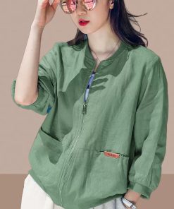 Women's UV Protection Short Jacket - Breathable Summer Outdoor Sunshade in Plus Size for 2025 Fashion