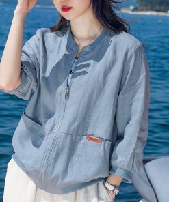 Women's UV Protection Short Jacket - Breathable Summer Outdoor Sunshade in Plus Size for 2025 Fashion