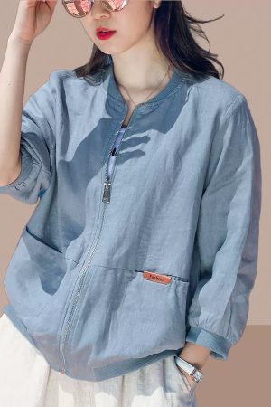 Women's UV Protection Short Jacket - Breathable Summer Outdoor Sunshade in Plus Size for 2025 Fashion